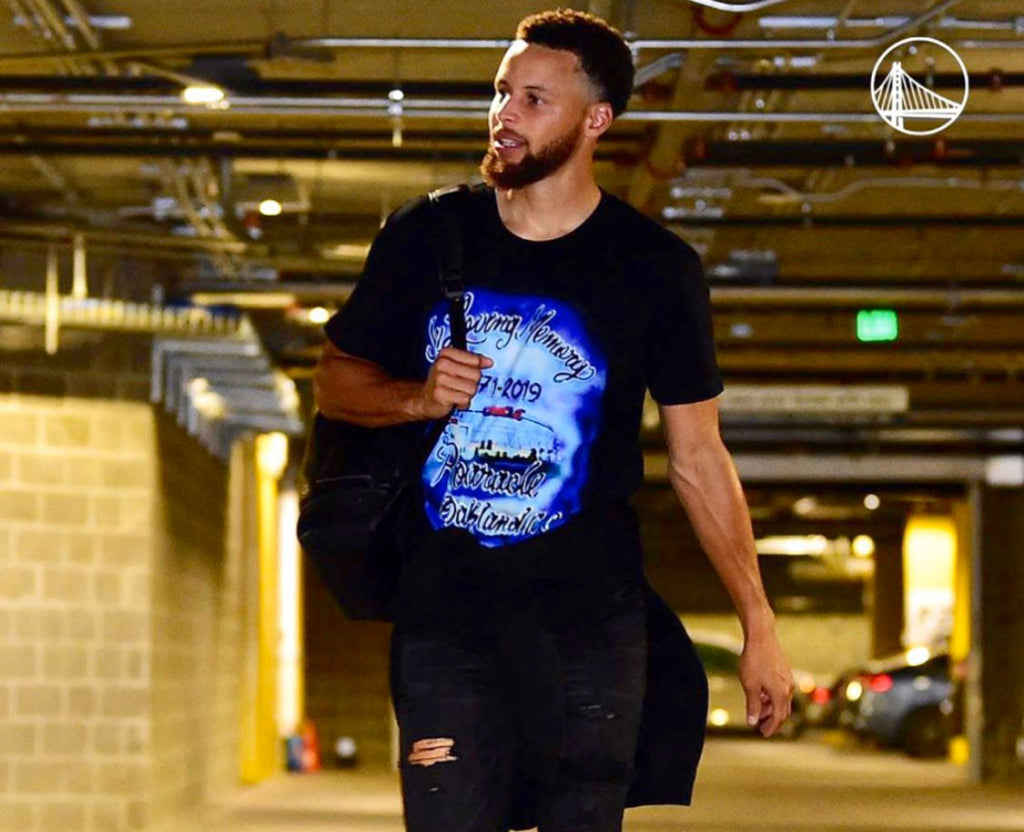 STEPHEN CURRY Debuts NBA Season in Trophy Hunting T-Shirt