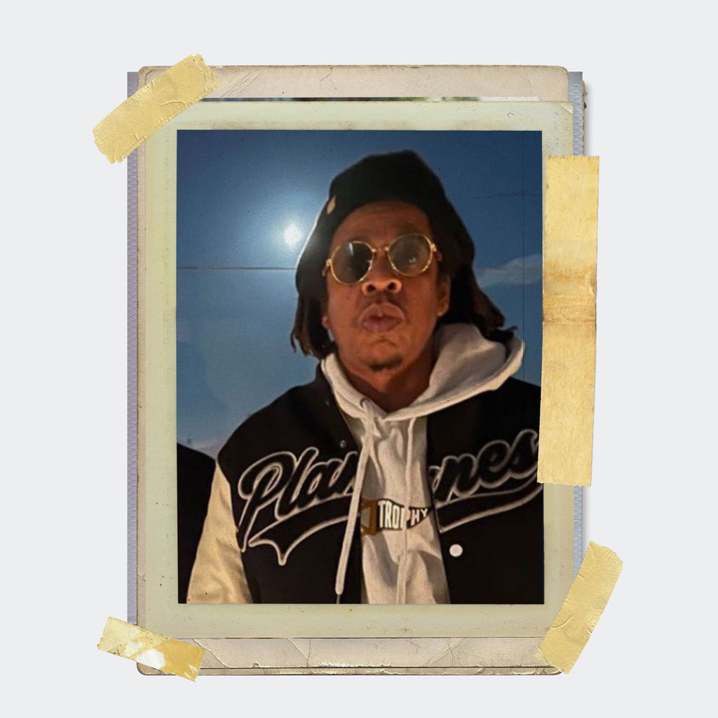 Jay- Z Spotted in the Trophy Hunting® "Pennant Hoodie"