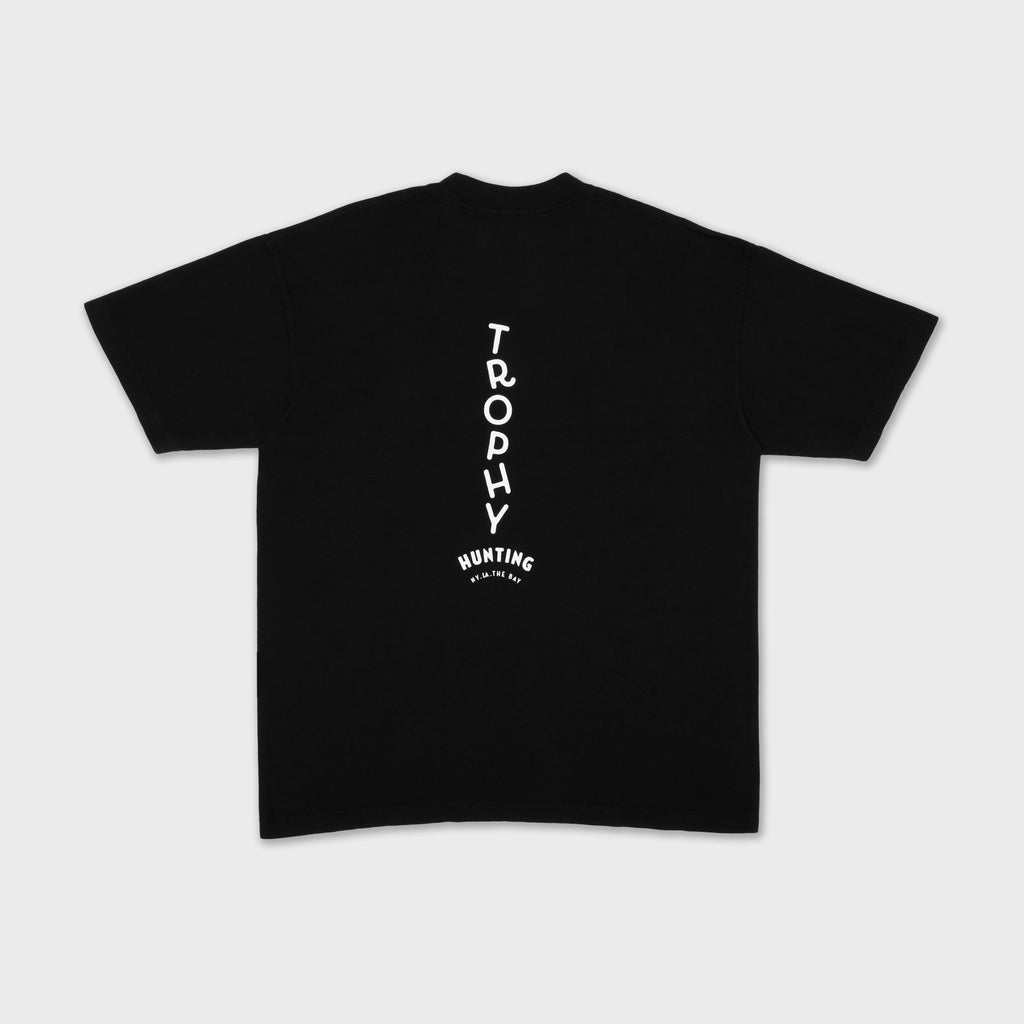 HAND SET TYPE TEE - BLACK