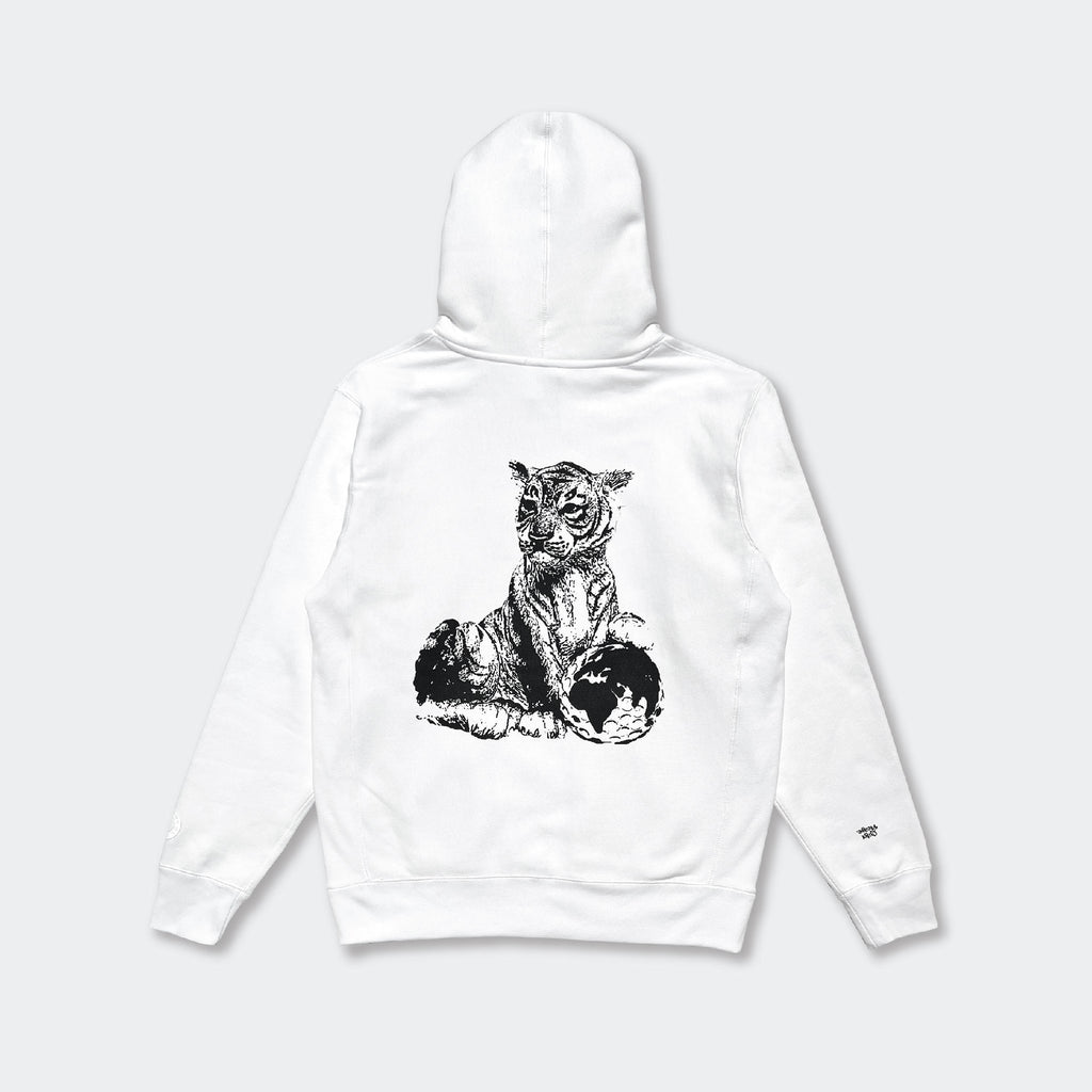 TIGER WORLD HOODIE - WHITE